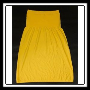 Yellow tube top